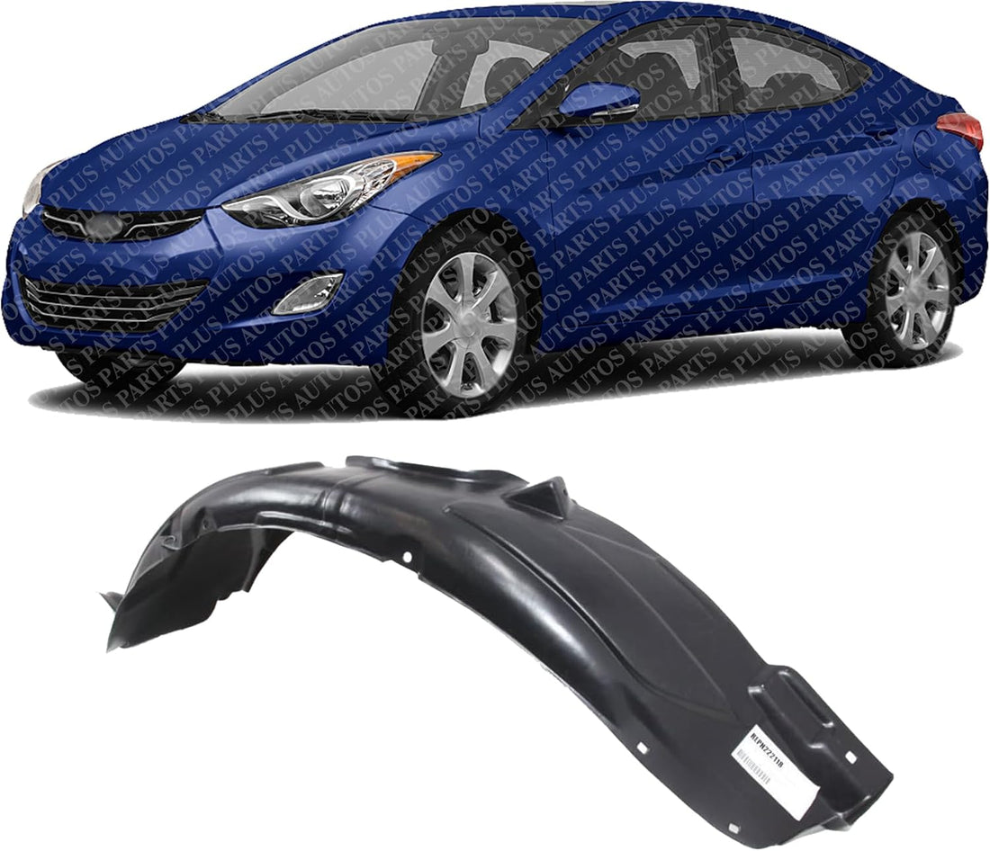 Front Fender Liner Left Driver Side Direct Replacement Compatible With 2009-2012 Hyundai Elantra HY1248118 868112L000