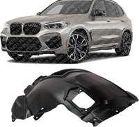 Front Fender Liner Middle Section Left Driver Side Direct Replacement Compatible With 2018-2023 BMW X3 / 2019-2024 X4 BM1248159 51717445681