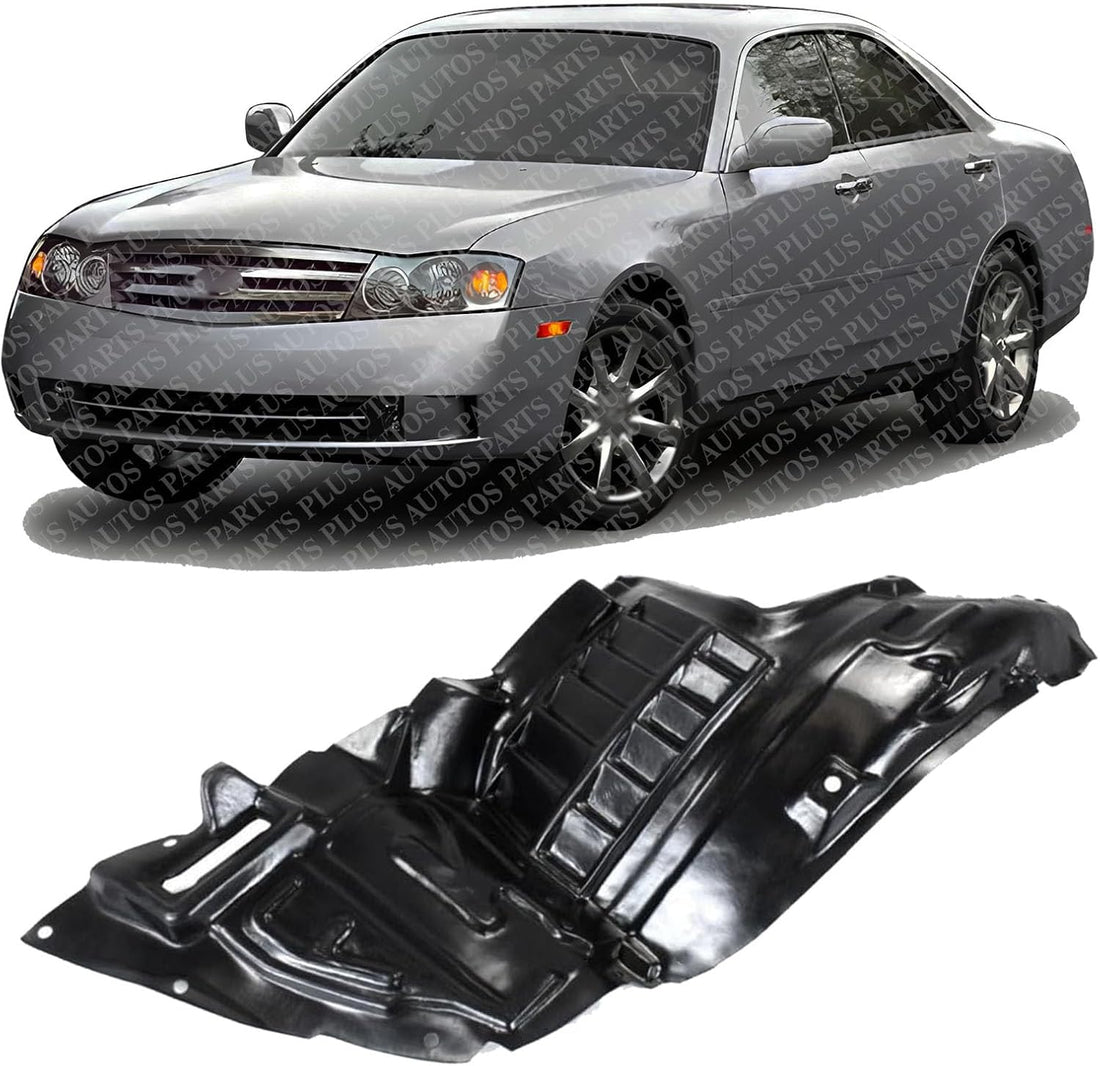 Front Section Fender Liner Left Driver Side Direct Replacement Compatible with 2003-2004 Infiniti M45 IN1248108 63841CR900