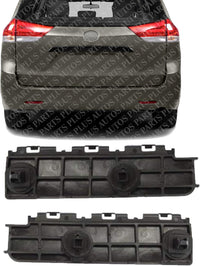 Set Of 2 Rear Bumper Reinforcement Left Driver & Right Passenger Side Direct Replacement Compatible With 2011-2020 Toyota Sienna TO1143110 TO1142110 5215708010 5215808010