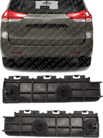 Set Of 2 Rear Bumper Reinforcement Left Driver & Right Passenger Side Direct Replacement Compatible With 2011-2020 Toyota Sienna TO1143110 TO1142110 5215708010 5215808010