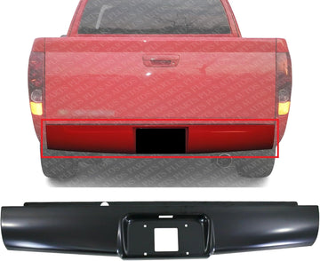 Rear Roll Pan Primed Steel with License Plate Part & Light Kit Direct Replacement Compatible with 2004-2010 Chevrolet Colorado REPC825512
