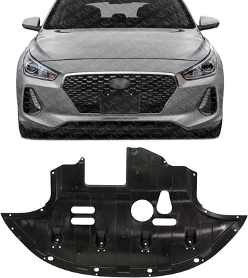 Front Engine Splash Shield Under Cover Direct Replacement Compatible with 2017-2020 Hyundai Elantra HY1228194 29110F2000