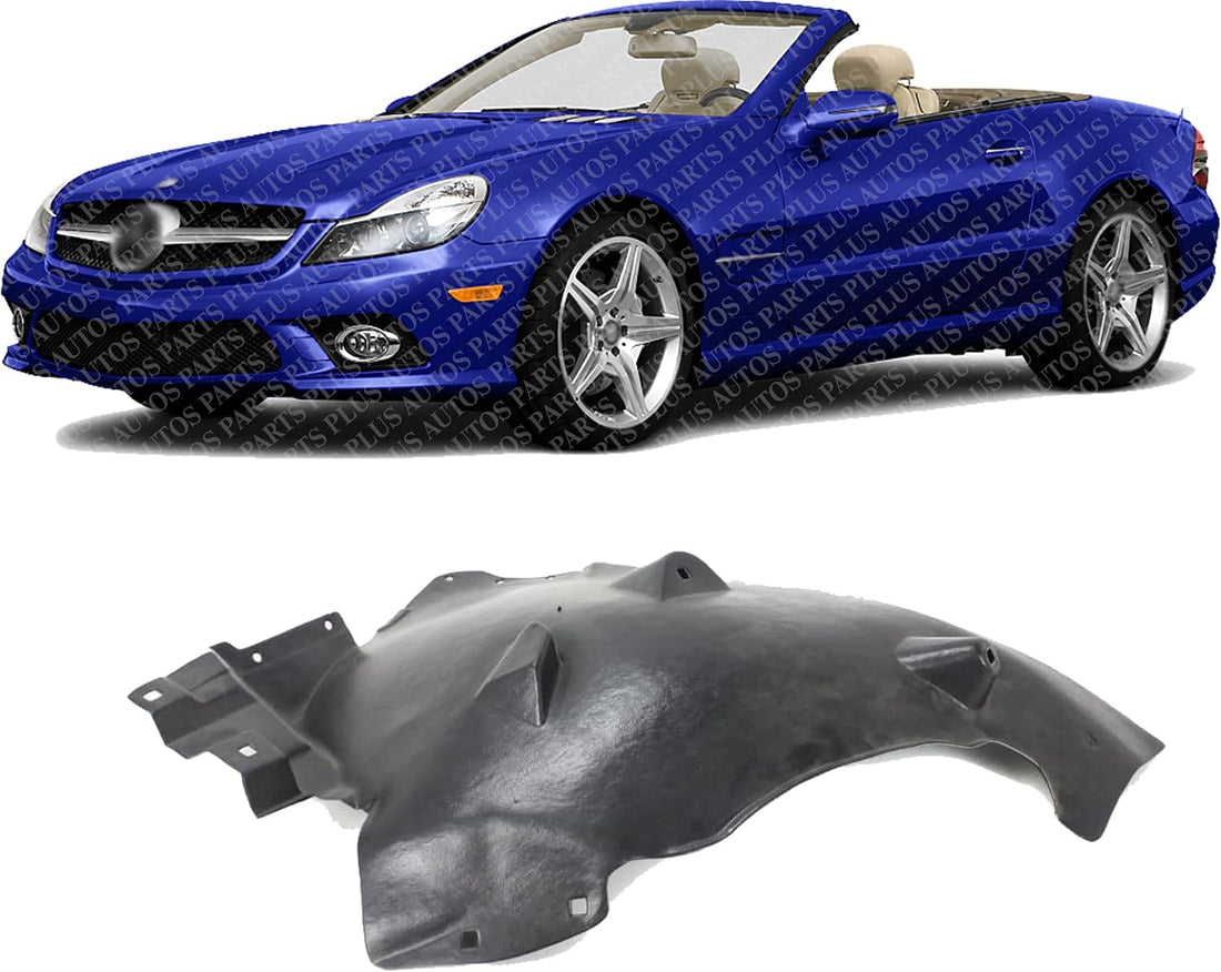 Front Fender Liner Rear Section Left Driver Side Direct Replacement Compatible With 2003-2012 Mercedes Benz SL-Class MB1248150 2306980530
