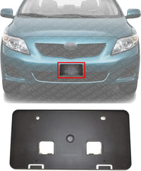 Front License Plate Bracket Direct Replacement Compatible with 2009-2010 Toyota Corolla TO1068105 5211402040