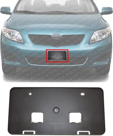 Front License Plate Bracket Direct Replacement Compatible with 2009-2010 Toyota Corolla TO1068105 5211402040