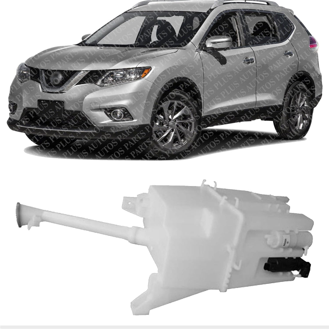 Washer Reservoir With Cap & Pump Direct Replacement Compatible With 2014-2016 Nissan Rogue NI1288170 289104BA5A-PFM