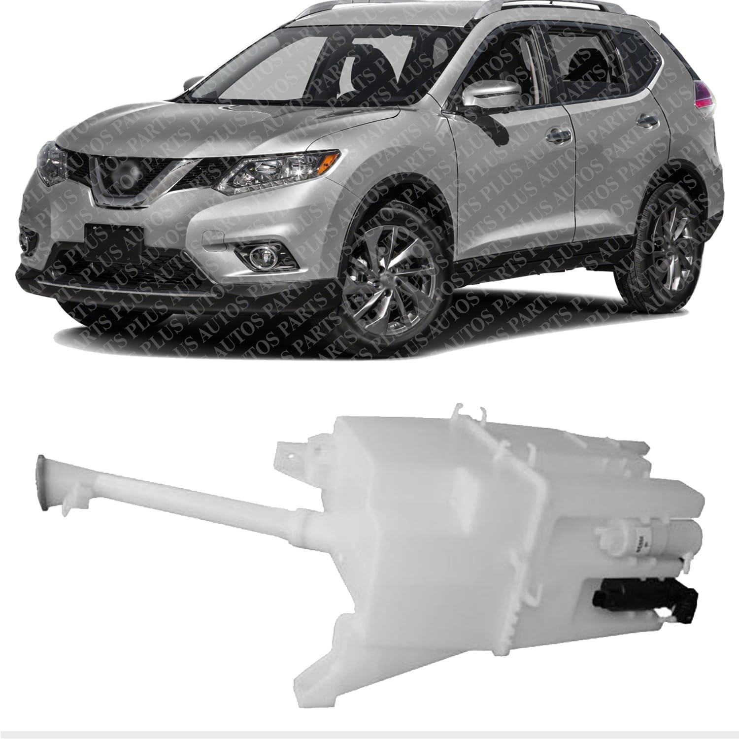 Washer Reservoir With Cap & Pump Direct Replacement Compatible With 2014-2016 Nissan Rogue NI1288170 289104BA5A-PFM