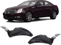 Set Of 2 Front Section Fender Liner Cover Extension Left Driver & Right Passenger Side Direct Replacement Compatible With 2008-2014 Cadillac CTS GM1248198 GM1249198 25940080 25940079