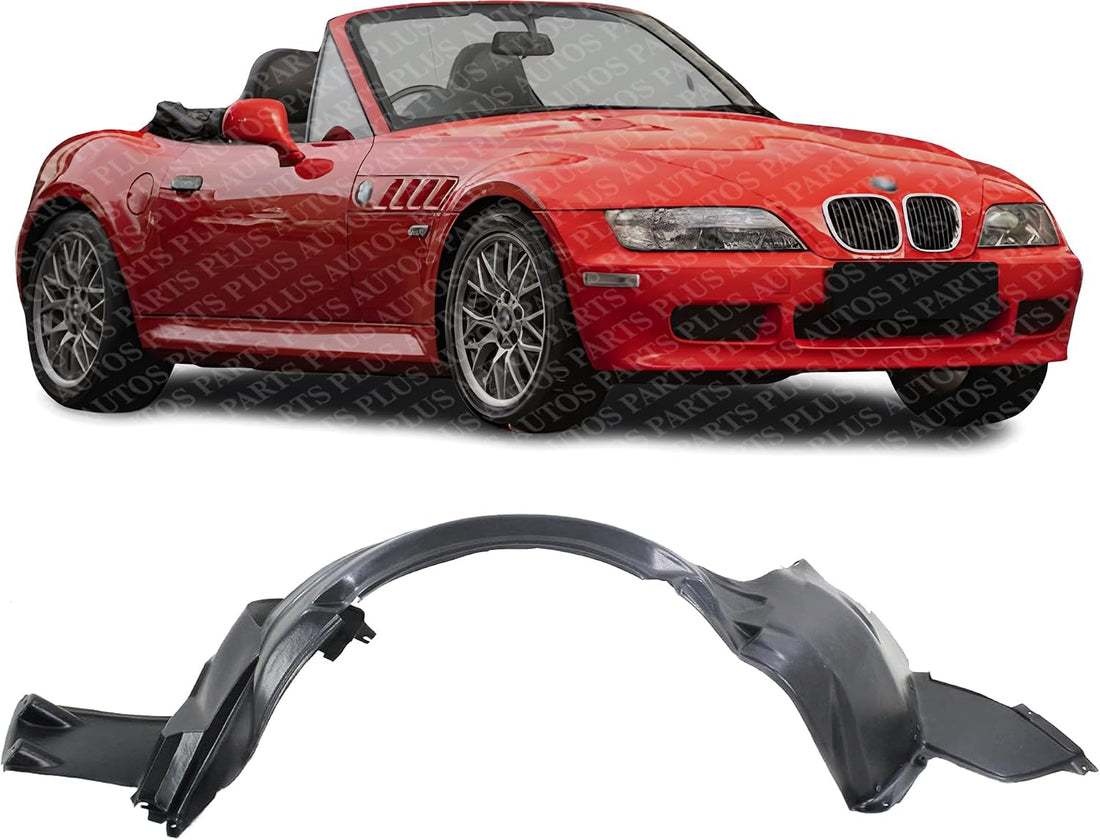 Front Fender Liner Plastic Right Passenger Side Direct Replacement Compatible With 1996-2002 BMW Z3 BM1249128 51718397686