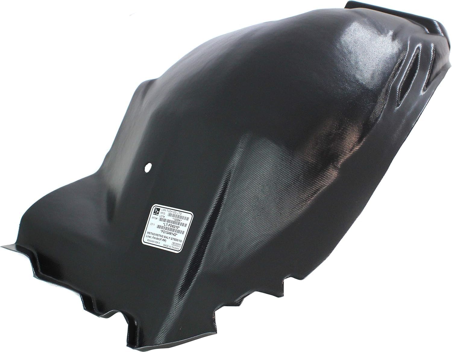 Front Fender Liner Rear Section Right Passenger Side Direct Replacement Compatible With 2010-2014 Ford Mustang FO1249142 AR3Z16102B