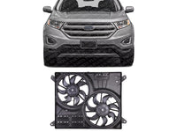 Front Dual Fan Assembly Plastic Direct Replacement Compatible with 2015-2023 Ford Edge / 2016-2018 Lincoln MKX FO3115212 F2GZ8C607E