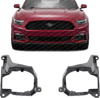 Set of 2 Front Fog Light Assembly Bracket Left Driver & Right Passenger Side Direct Replacement Compatible with 2015-2017 Ford Mustang FO2603107 FO2602107 FR3Z15266A FR3Z15266B
