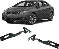 AUTOS PARTS PLUS Set Of 2 Front Hood Hinges Steel Left Driver & Right Passenger Side Direct Replacement Compatible With 2012-2015 Honda Civic HO1236127 HO1236128 60120TR0A00ZZ 60170TR0A00ZZ