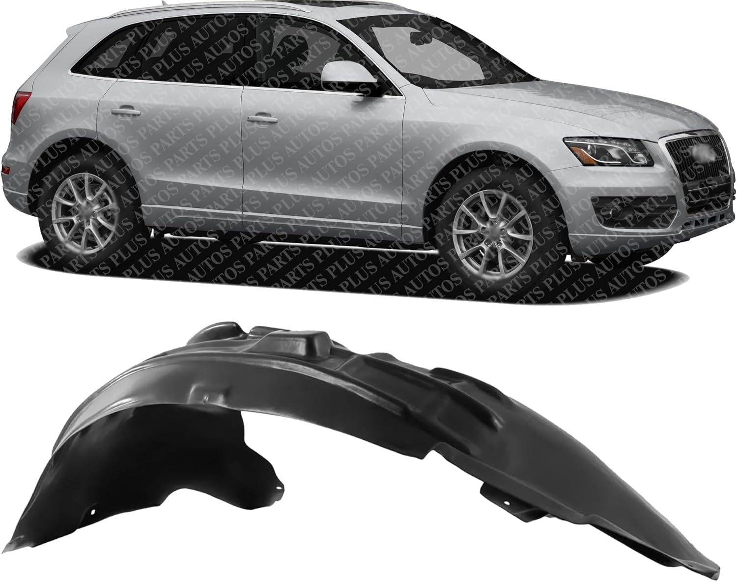 Front Fender Liner Right Passenger Side Direct Replacement Compatible With 2009-2012 Audi Q5 AU1249112 8R0821172H