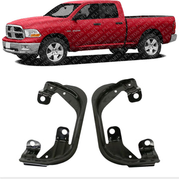 Set Of 2 Front Fog Light Bracket Left Driver & Right passenger Side Direct Replacement Compatible With 2009-2012 Dodge Ram 1500/2010-2018 2500 3500 CH1061100 68054374AC