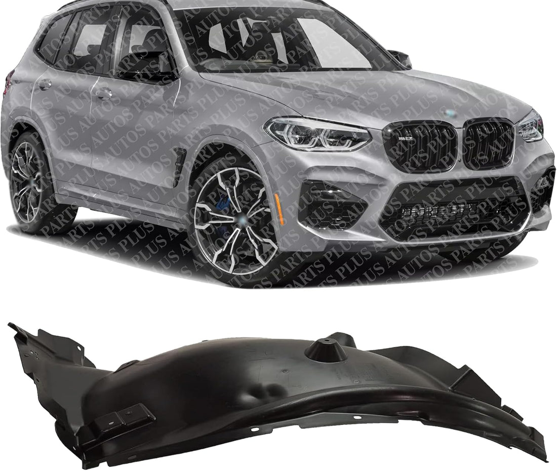 Front Fender Liner Rear Section Right Passenger Side Direct Replacement Compatible With 2018-2023 BMW X3 / 2019-2024 X4 BM1249160 51717394816