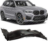 Front Fender Liner Rear Section Right Passenger Side Direct Replacement Compatible With 2018-2023 BMW X3 / 2019-2024 X4 BM1249160 51717394816