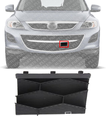 Front Tow Eye Cover Paint to Match Left Driver Side Direct Replacement Compatible with 2010-2012 Mazda CX-9 MA1029104 TE6950A12A