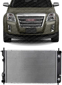 Front Radiator Aluminum Core Direct Replacement Compatible With 2010-2017 Chevrolet Equinox/Terrain GM3010532 25952759