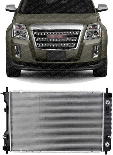Front Radiator Aluminum Core Direct Replacement Compatible With 2010-2017 Chevrolet Equinox/Terrain GM3010532 25952759