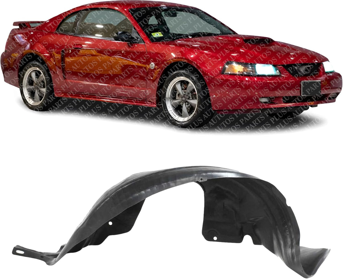 Front Fender Liner Right Passenger Side Direct Replacement Compatible with 1999-2004 Ford Mustang FO1251111 2R3Z16102AA