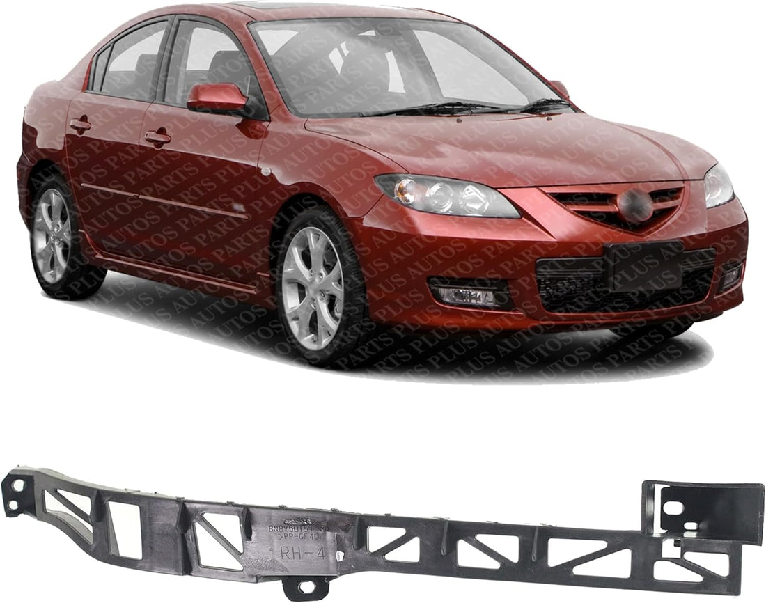 Front Bumper Bracket Plastic Right Passenger Side Direct Replacement Compatible with 2004-2009 Mazda 3 MA1067112 BN8V50151B
