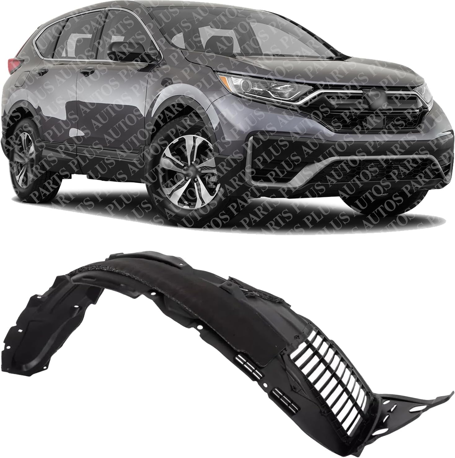 Front Fender Liner Right Passenger Side Direct Replacement Compatible with 2020-2022 Honda CR-V HO1249199 74100TPGA00