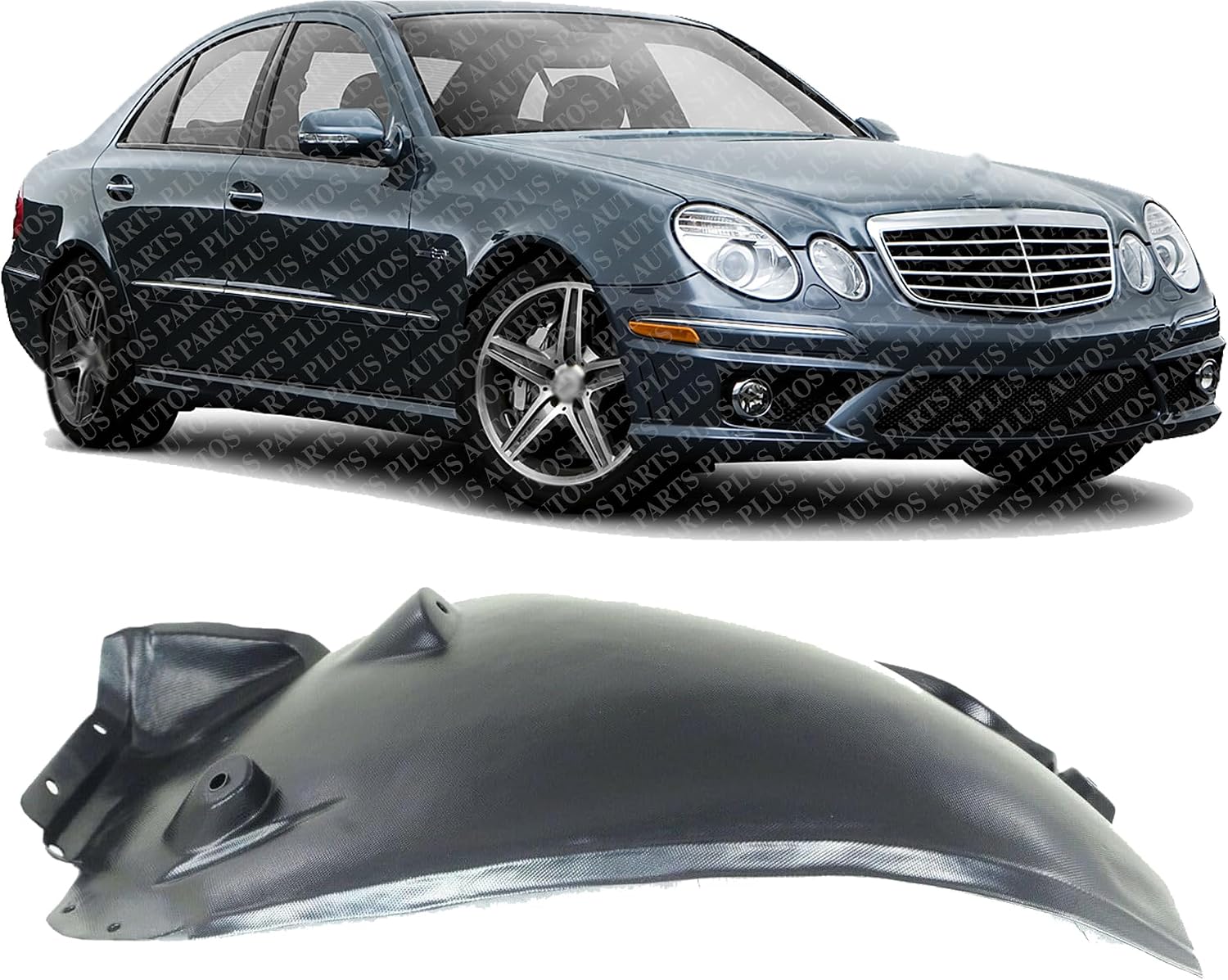 Front Fender Liner Rear Section Right Passenger Side Direct Replacement Compatible with 2003-2009 Mercedes Benz E-Class MB1249113 2116901430