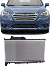 Front Radiator Aluminum Core Direct Replacement Compatible With 2015-2019 Subaru Legacy/Outback SU3010662 45111AL04A