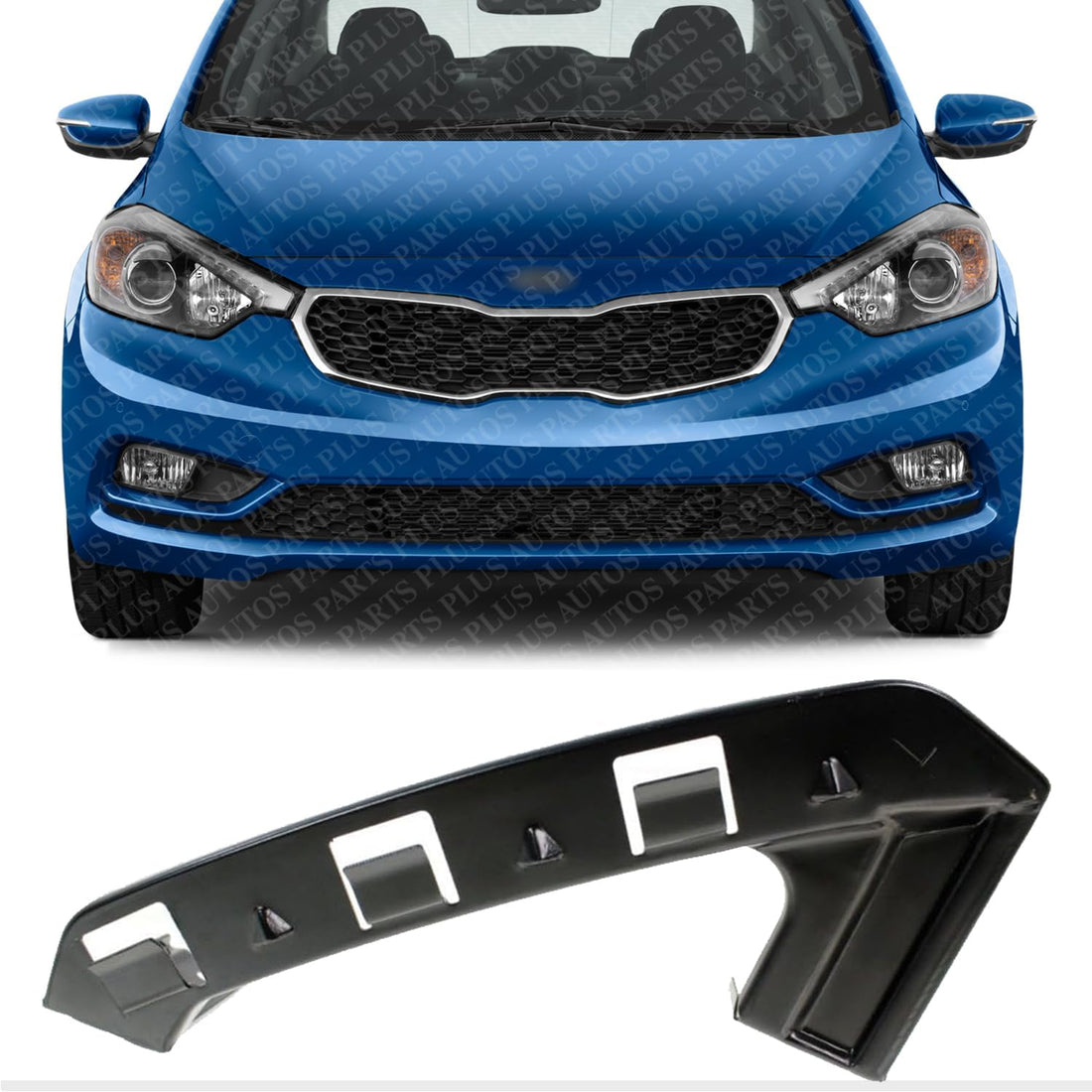 Front Bumper Upper Bracket Steel Left Driver Side Direct Replacement Compatible With 2014-2016 Kia Forte/Koup / Forte5 KI1042108 86517A7000
