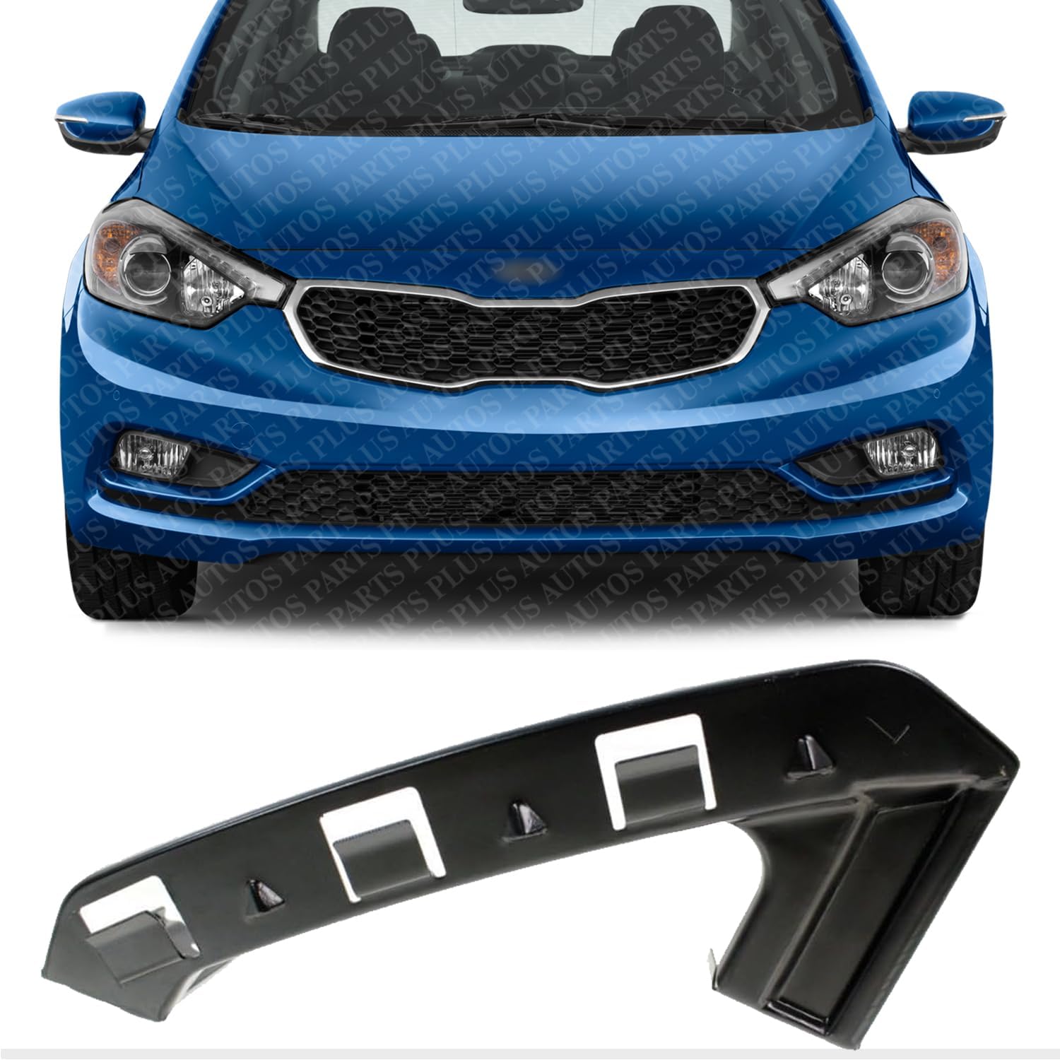 Front Bumper Upper Bracket Steel Left Driver Side Direct Replacement Compatible With 2014-2016 Kia Forte/Koup / Forte5 KI1042108 86517A7000