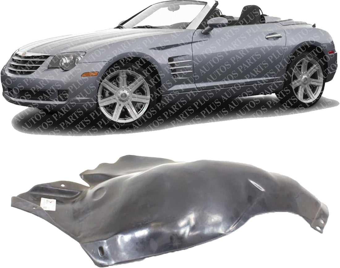 Front Fender Liner Rear Section Left Driver Side Direct Replacement Compatible With 2002-2005 Ford Thunderbird FO1250124 1W6Z16103BA