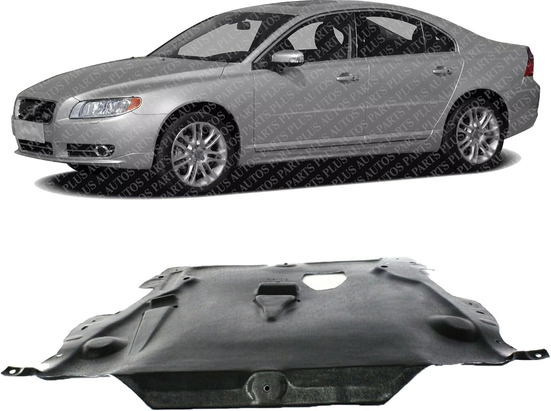 Front Engine Splash Shield Under Cover Direct Replacement Compatible with 2008-2011 Volvo S80 / 2010-2013 XC60 312625106