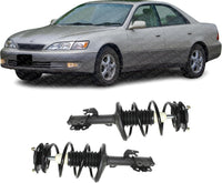Set Of 2 Front Spring Strut Assembly With Twin-Tube Steel Left Driver & Right Passenger Side Direct Replacement Compatible With 2002-2003 Toyota Camry/Lexus ES300