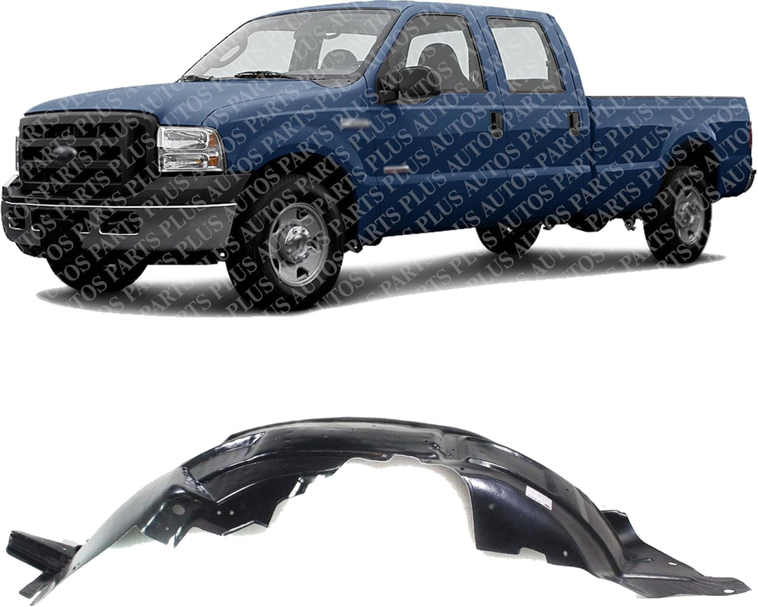 Front Fender Liner Left Driver Side Direct Replacement Compatible With 2005-2007 Ford F-Series Super Duty FO1250137 5C3Z16055BA