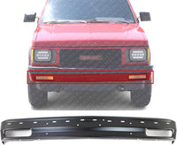 Front Bumper Face Bar Primed With Molding Holes Steel Direct Replacement Compatible With 1983-1994 Chevrolet S10 Blazer / 1982-1993 S10 Pickup GM1002179 15961869