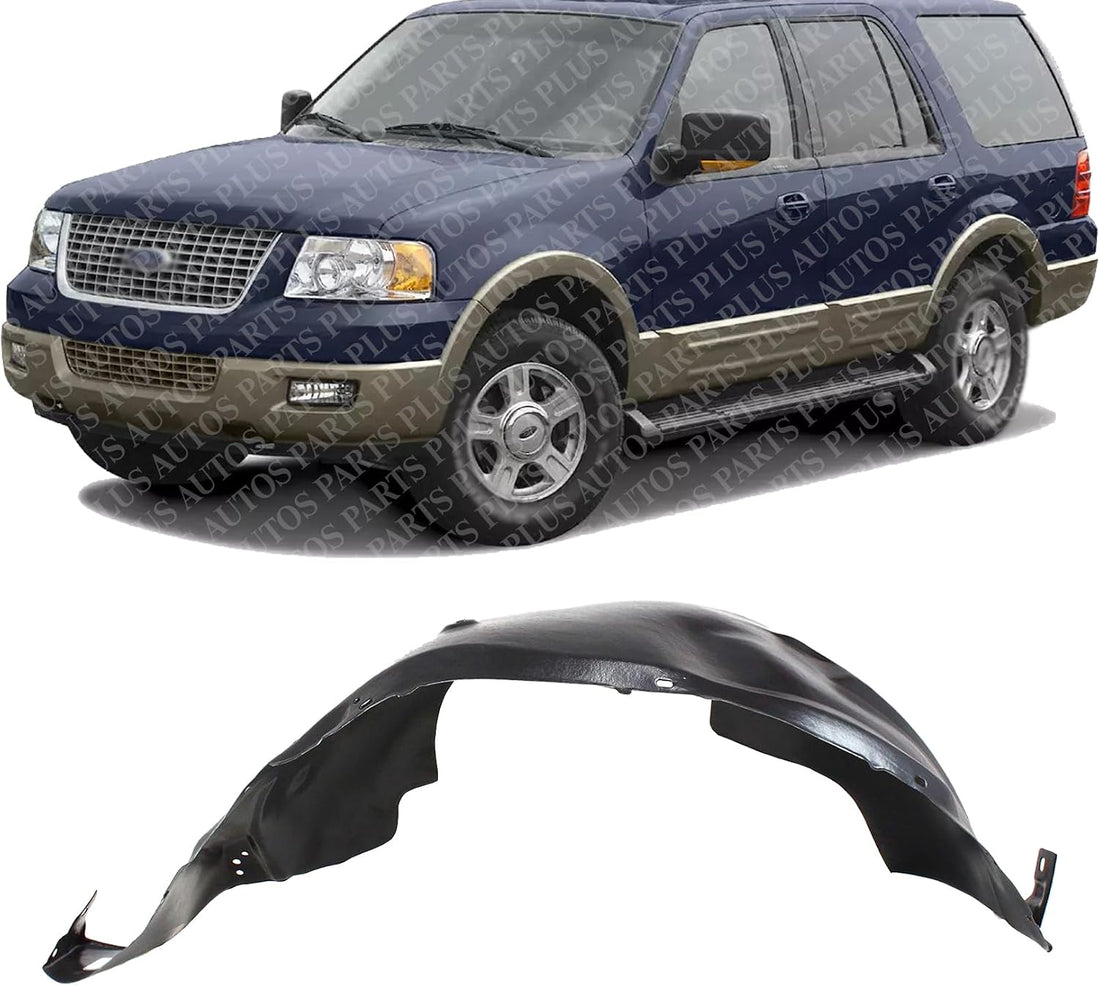Front Fender Liner Left Driver Side Direct Replacement Compatible With 2003-2006 Ford Expedition FO1248120 4L1Z16103AA