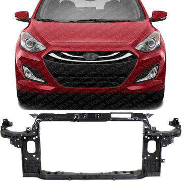 Front Radiator Support Assembly Plastic Direct Replacement Compatible With 2011-2014 Hyundai Elantra HY1225169 641013X002
