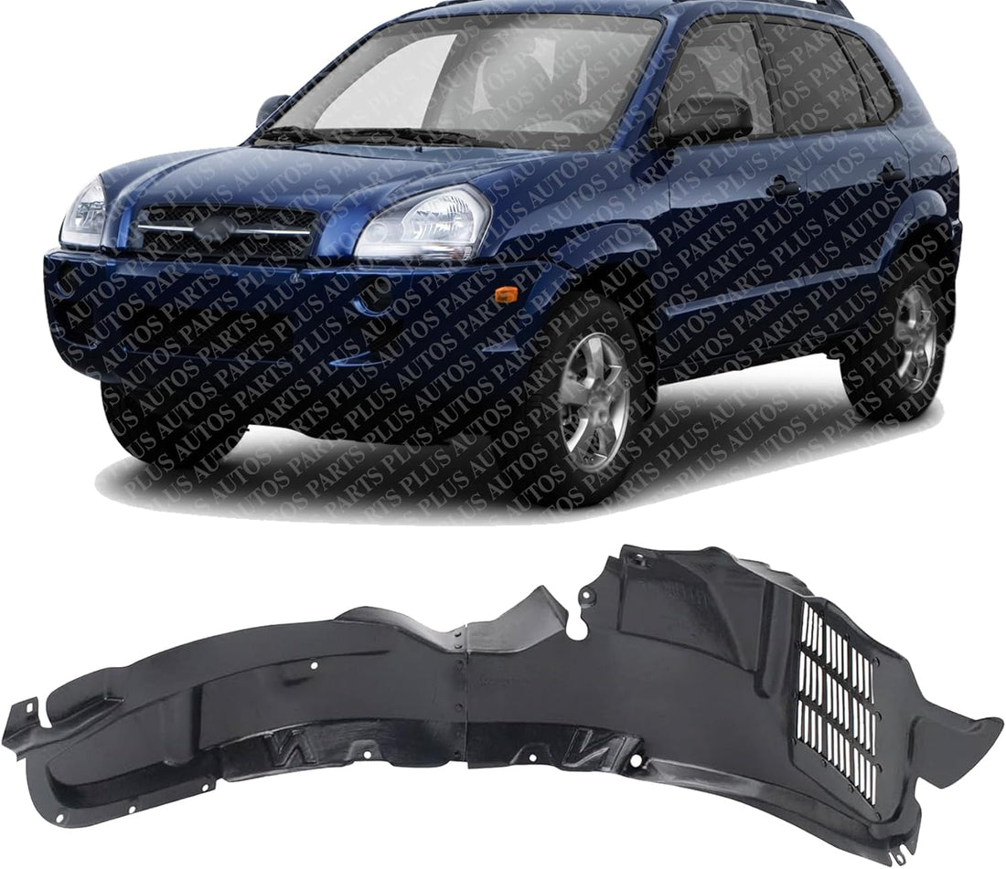 Front Fender Liner Left Driver Side Direct Replacement Compatible With 2005-2009 Hyundai Tucson HY1250111 868112E000