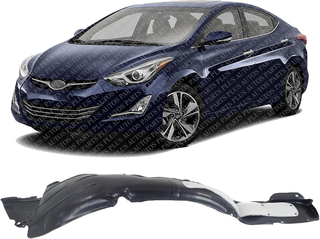 Front Fender Liner Left Driver Side Direct Replacement Compatible With 2014-2016 Hyundai Elantra HY1248133 868113X700