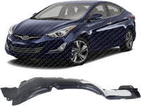 Front Fender Liner Left Driver Side Direct Replacement Compatible With 2014-2016 Hyundai Elantra HY1248133 868113X700