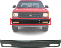 Front Bumper Primed Steel Direct Replacement Compatible With 1991-1993 Chevrolet S10 / 1991-1994 S10 Blazer / 1992-1994 GMC Jimmy / 1991 S15 Jimmy GM1002174 15632823