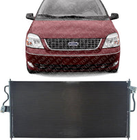 AUTOS PARTS PLUS Front A/C Condenser Aluminum Core Direct Replacement Compatible With 1999-2003 Ford Windstar / 2004-2007 Freestar FO3030154 6F2Z19712A