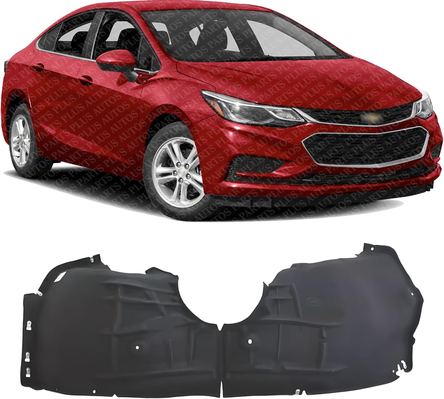 Front Fender Liner Right Passenger Side Direct Replacement Compatible With 2016-2019 Chevrolet Cruze GM1249264 84156925