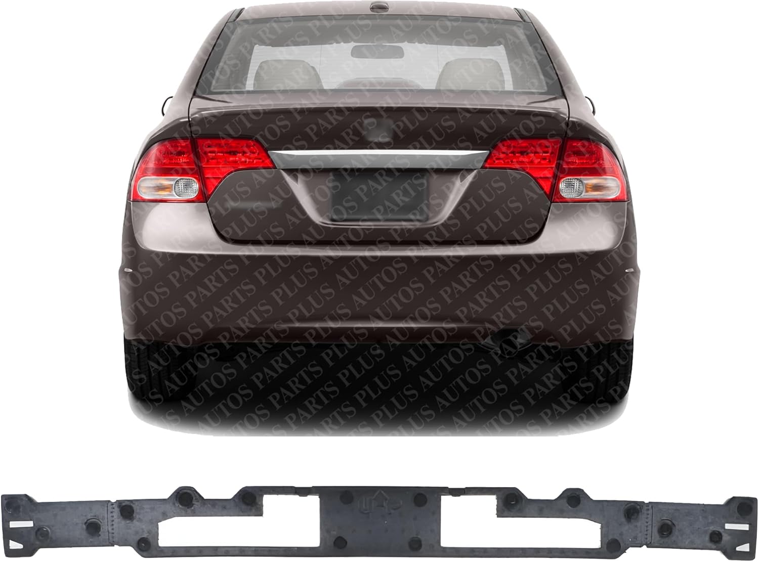 Rear Bumper Impact Absorber Direct Replacement Compatible With 2006-2011 Honda Civic HO1170131 71570SNAA00