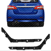 Set Of 2 Rear Bumper Side Bracket Left Driver & Right Passenger Side Direct Replacement Compatible With 2013-2019 Nissan Sentra NI1133102 NI1132102 852263SH0A 852273SH0A