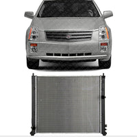 AUTOS PARTS PLUS Front Radiator Aluminum Core Direct Replacement Compatible With 2004-2007 Cadillac SRX GM3010430 19129972