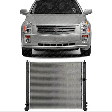 AUTOS PARTS PLUS Front Radiator Aluminum Core Direct Replacement Compatible With 2004-2007 Cadillac SRX GM3010430 19129972