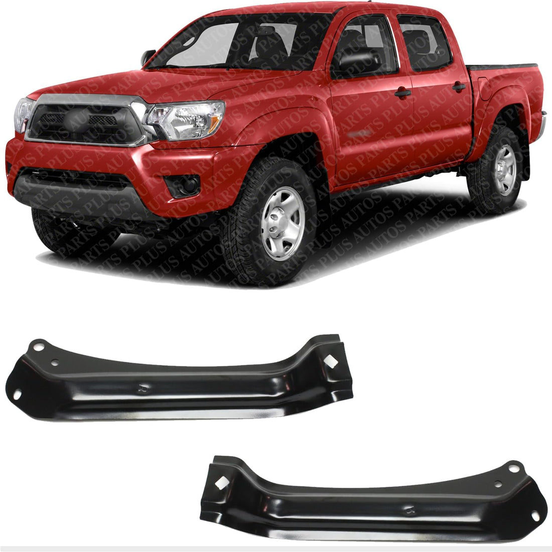 Set Of 2 Front Bumper Support Bracket Left Driver & Right Passenger Side Direct Replacement Compatible With 2012-2015 Toyota Tacoma TO1042119 TO1043119 5213704030 5213804020
